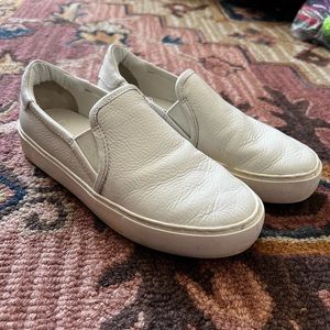 UGG Women’s Alameda Slip-On Sneakers in White Leather Size 8